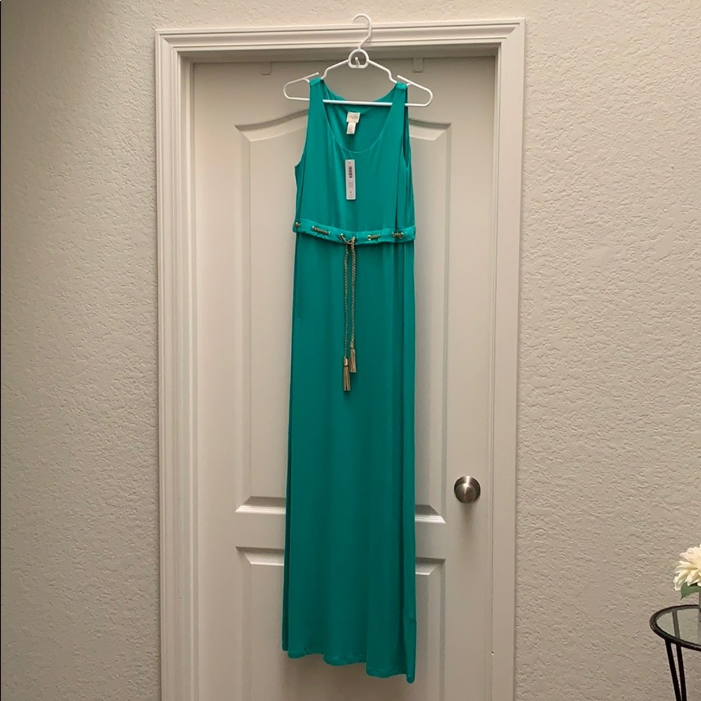 NWT Green Maxi Dress!